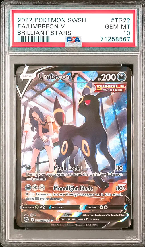 2022 Pokémon Umbreon V Full Art PSA10