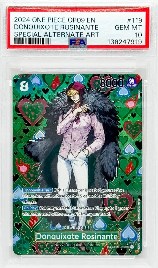 Donquixote Rosinante (SP) - Emperors in the New World (OP09) PSA10