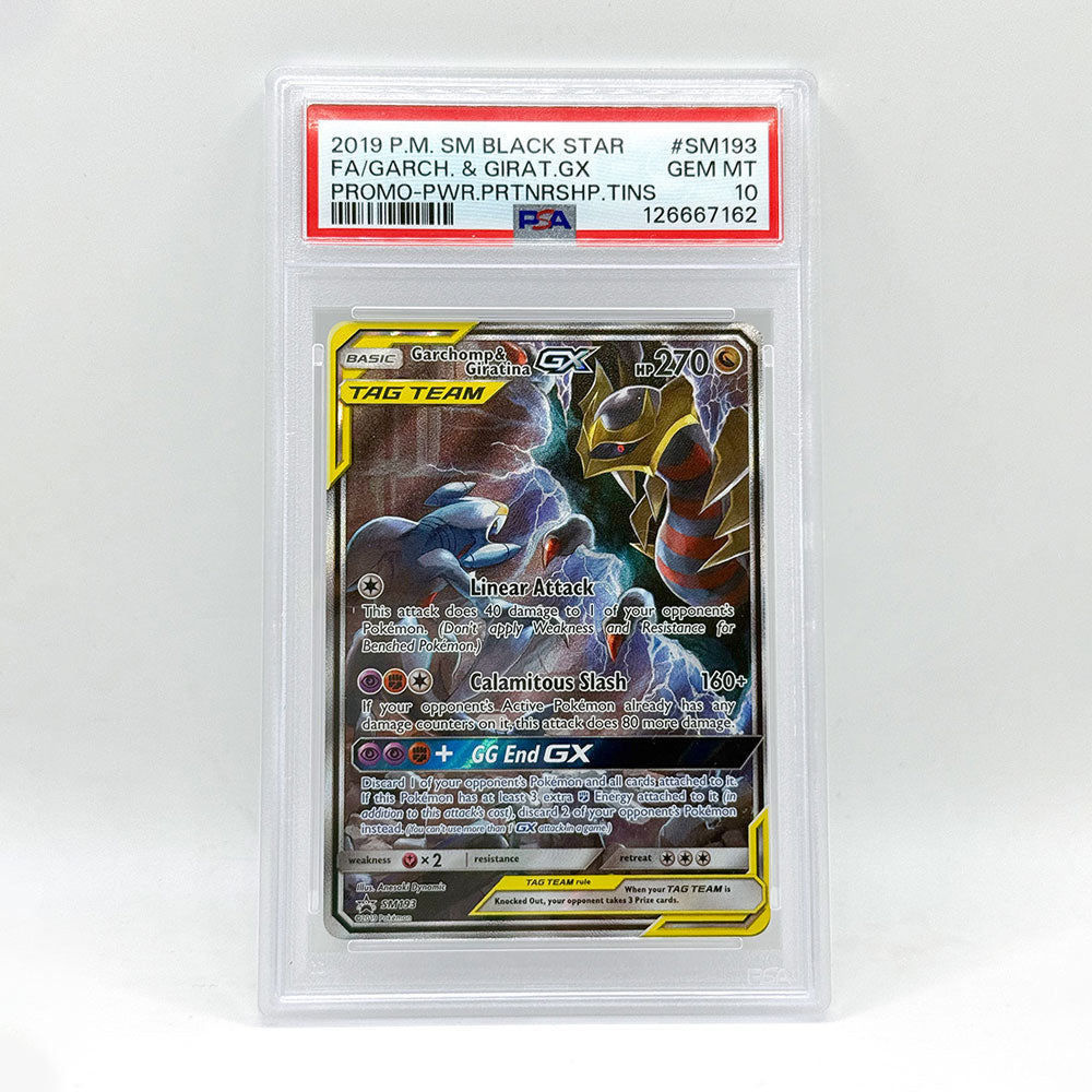 Pokémon Garchomp & Giratina GX Full Art SM193 PSA10