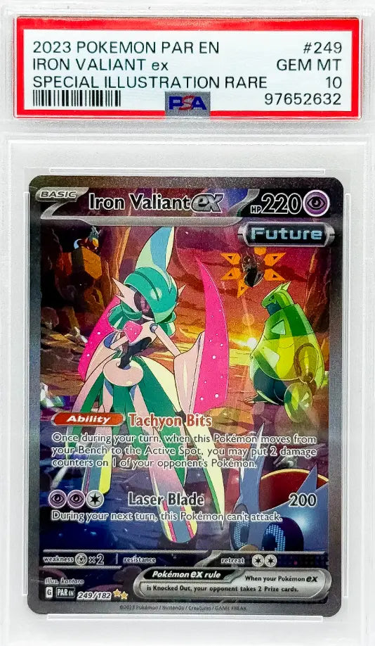 Pokémon Iron Valiant ex Special Illustration Rare PSA10