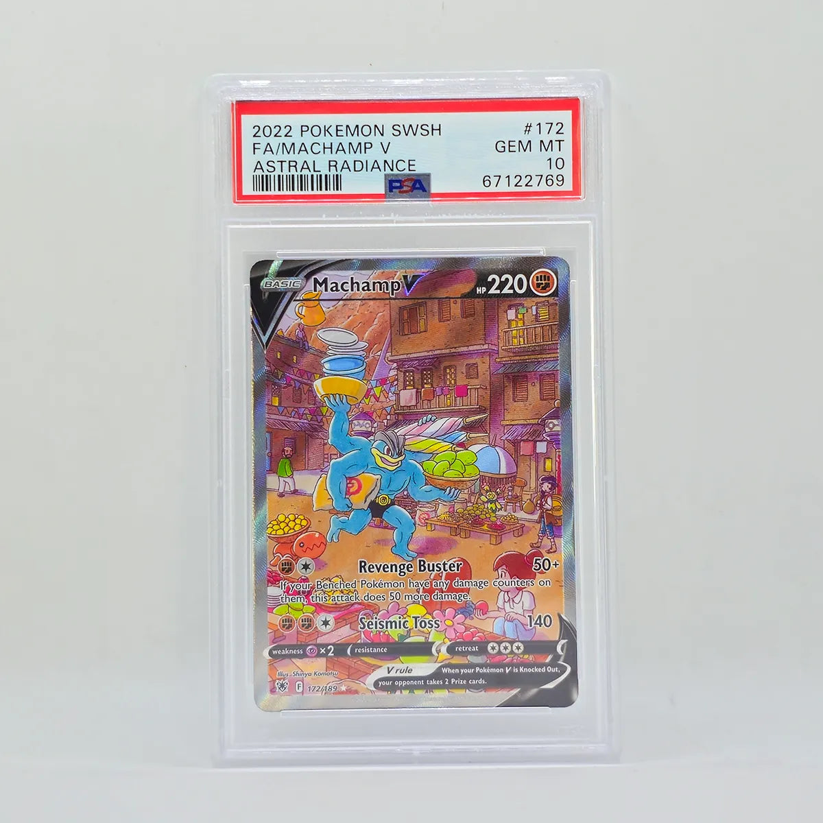 Pokémon Machamp V Full Art Astral Radiance PSA10