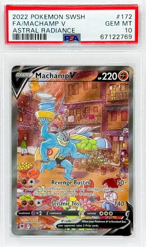 Pokémon Machamp V Full Art Astral Radiance PSA10