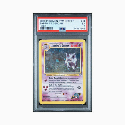 2000 Pokémon Gym Heroes 14/132 Sabrina's Gengar Holo PSA5