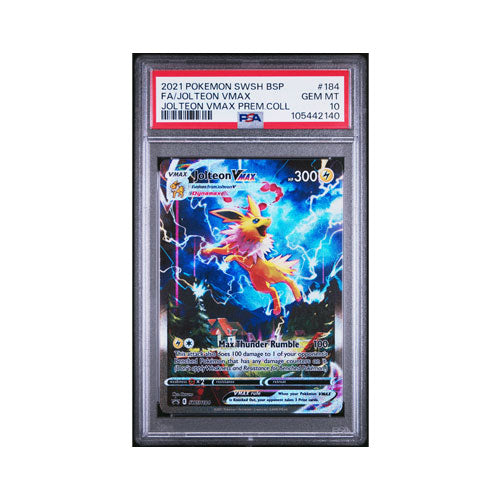 2021 Pokémon SWSH184 Black Star Promo Jolteon Vmax PSA10