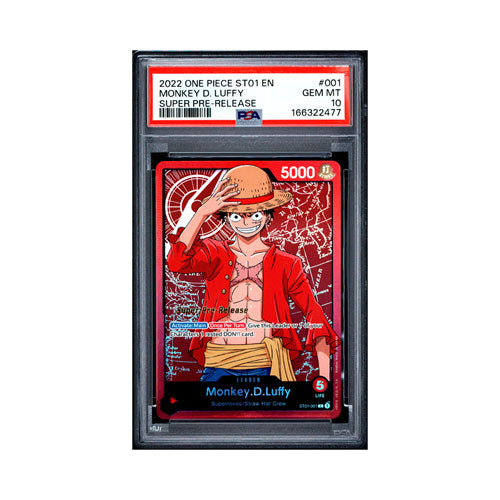 2022 ONE PIECE Monkey D. Luffy Super Pre-Release PSA10