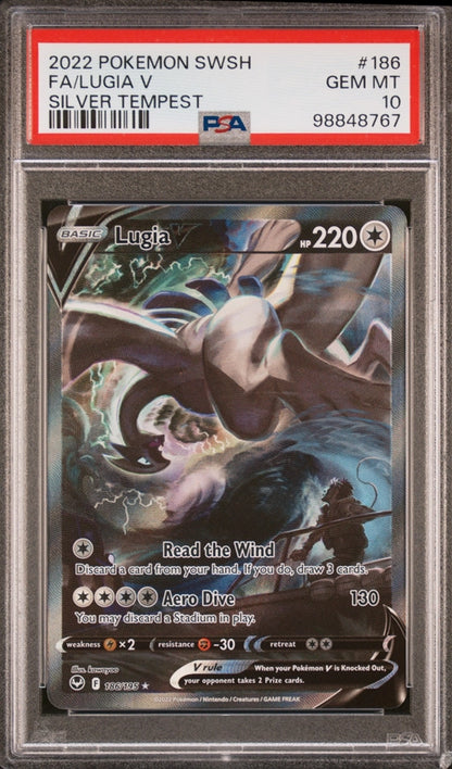 2022 Pokémon Lugia V Full Art PSA10