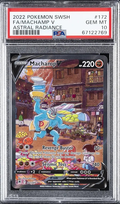 2022 Pokémon Machamp V 172/189 Astral Radiance PSA10