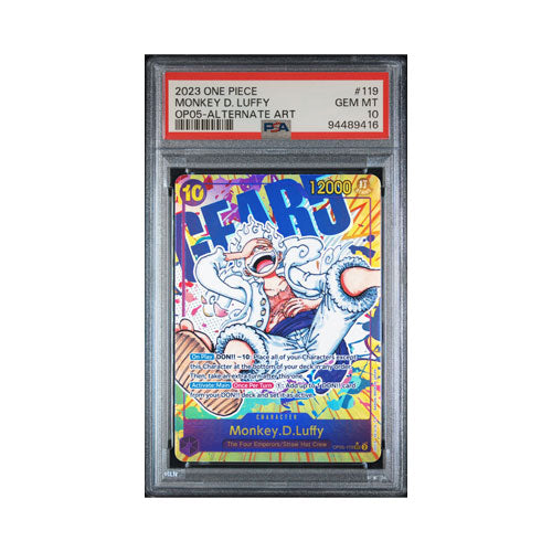 2023 ONE PIECE Monkey D. Luffy OP05 ALTERNATE ART PSA10