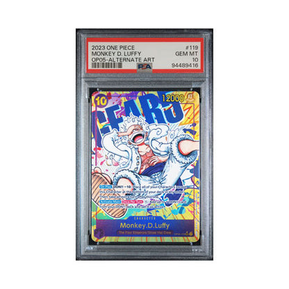 2023 ONE PIECE Monkey D. Luffy OP05 ALTERNATE ART PSA10