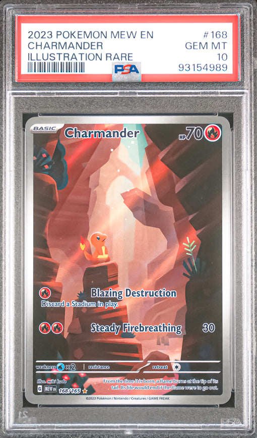 2023 Pokémon Charmander - 168/165 PSA10
