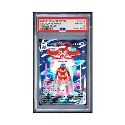 2023 Pokémon Deoxys VMAX Crown Zenith PSA10