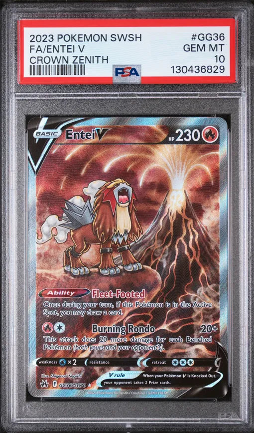 2023 Pokémon Entei V Full Art PSA10