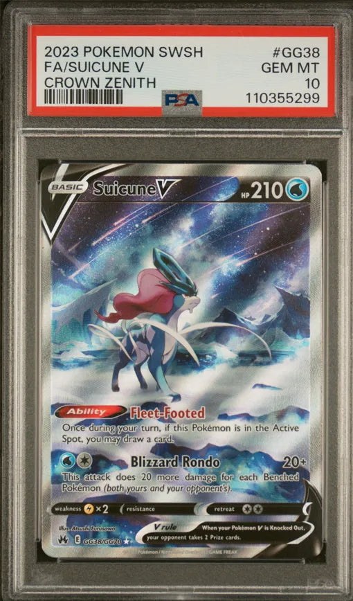 2023 Pokémon Suicune V Full Art PSA10