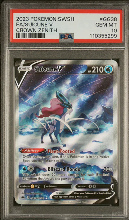 2023 Pokémon Suicune V Full Art PSA10