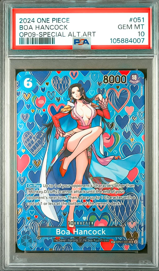 2024 ONE PIECE Boa Hancock OP09 Special Alternate Art PSA10