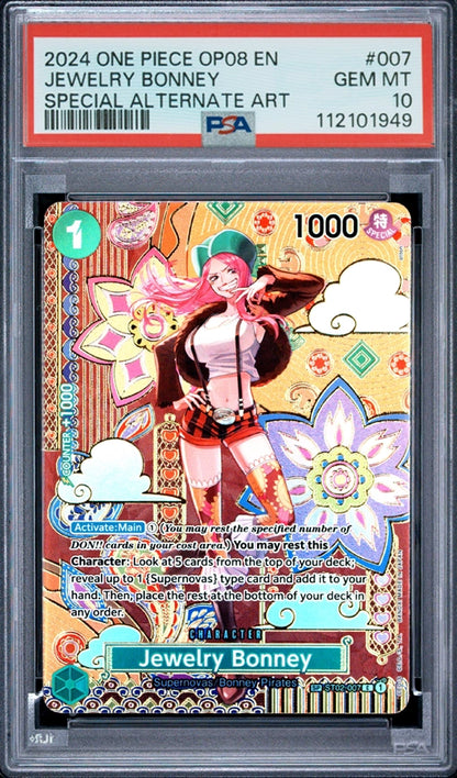 2024 ONE PIECE Jewelry Bonney Special Alternate Art PSA10