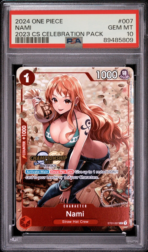 2024 ONE PIECE Nami Championship 2023 Celebration Pack PSA10