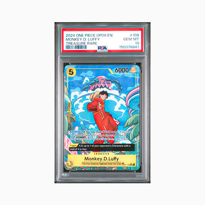 2024 ONE PIECE OP08 - 109 Monkey D. Luffy Treasure Rare PSA10