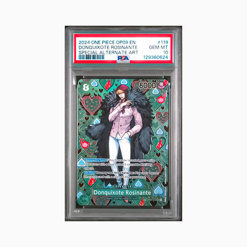 2024 ONE PIECE OP09 - 119 Donquixote Rosinate Special Alternate Art PSA10