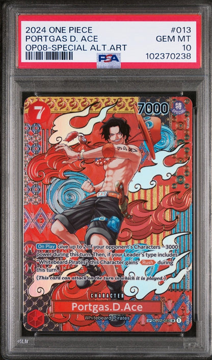 2024 ONE PIECE Portgas D. Ace OP08 Special Alternate Art