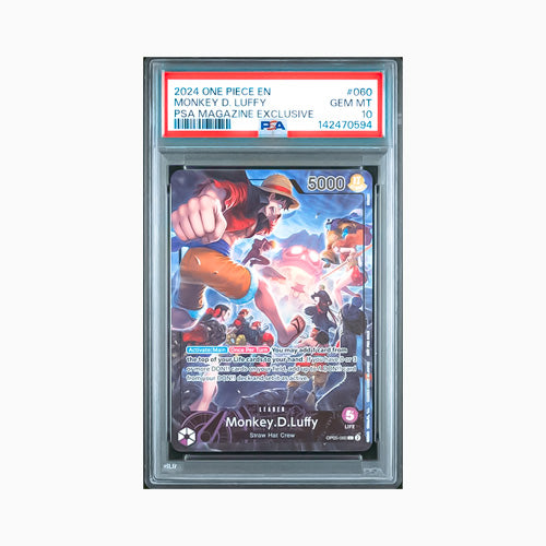 2024 ONE PIECE Promos 060 Monkey D. Luffy PSA Magazine Exclusive