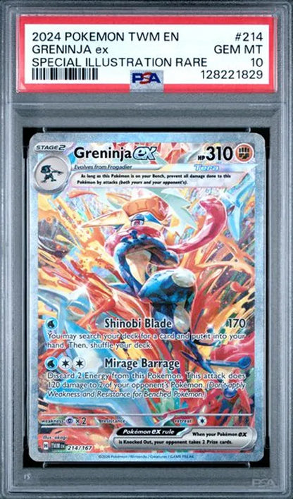 2024 Pokémon 214 Greninja ex Special Illustration Rare PSA10