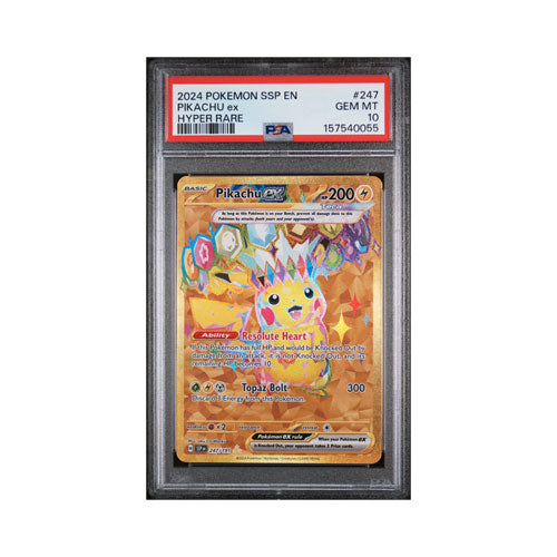 2024 Pokémon Pikachu ex Hyper Rare PSA10