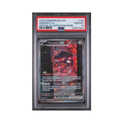 2025 Pokémon BLK Genesect ex Special Illustration Rare PSA10