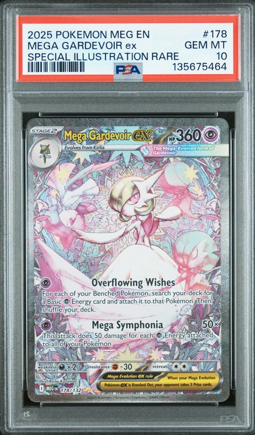 2025 Pokémon Mega Gardevoir ex Special Illustration Rare PSA10