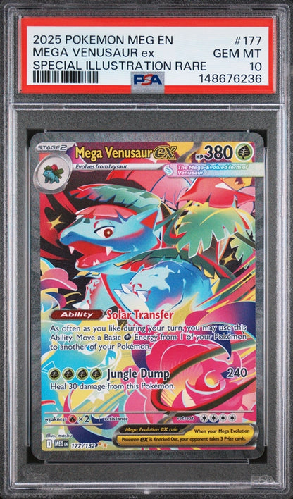 2025 Pokémon Mega Venusaur ex Special Illustration Rare PSA10