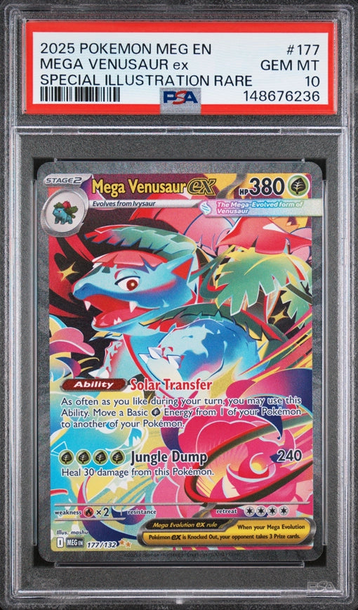 2025 Pokémon Mega Venusaur ex Special Illustration Rare PSA10