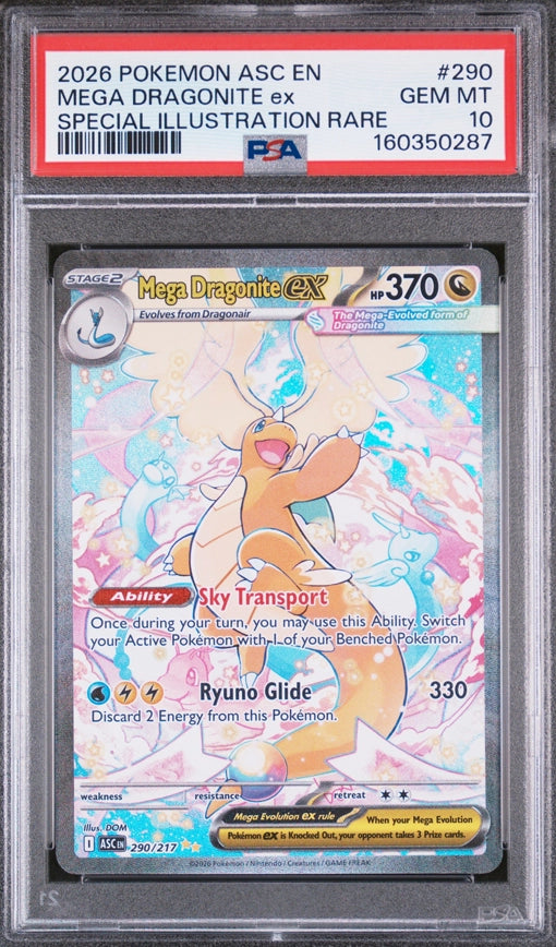 2026 Pokémon Mega Dragonite ex Special Illustration Rare PSA10