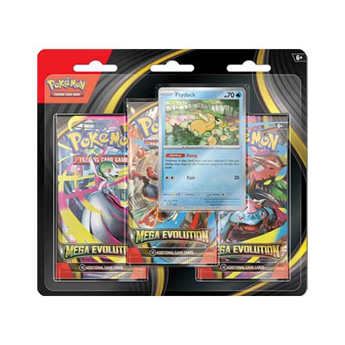 Pokémon Mega Evolution 3 Pack Blister [Psyduck]