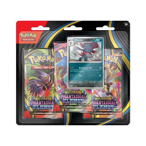 Pokémon Phantasmal Flames 3 Pack Blister [Weavile]