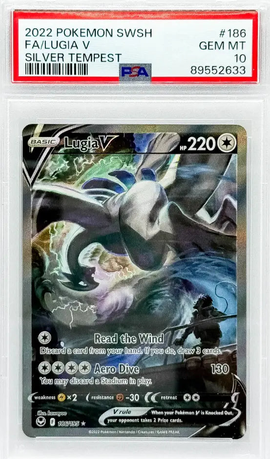Lugia V (Alternate Full Art) - SWSH12: Silver Tempest PSA10
