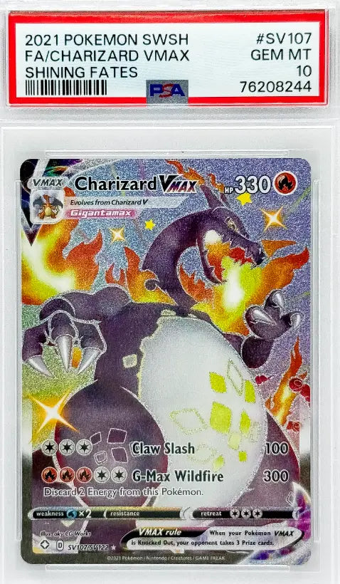 Pokémon Charizard Vmax Shining Fates PSA10