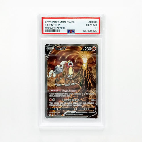 Pokémon Entei V Crown Zenith Galarian Gallery PSA10
