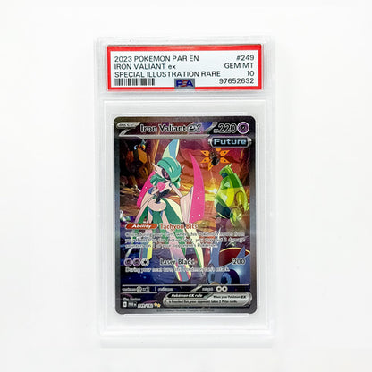 Pokémon Iron Valiant ex Special Illustration Rare PSA10