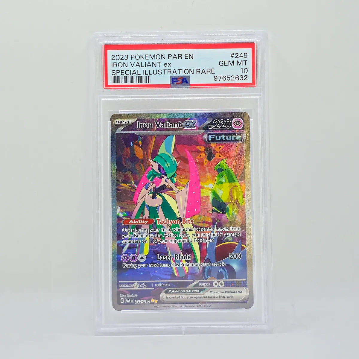 Pokémon Iron Valiant ex Special Illustration Rare PSA10