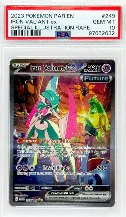 Pokémon Iron Valiant ex Special Illustration Rare PSA10