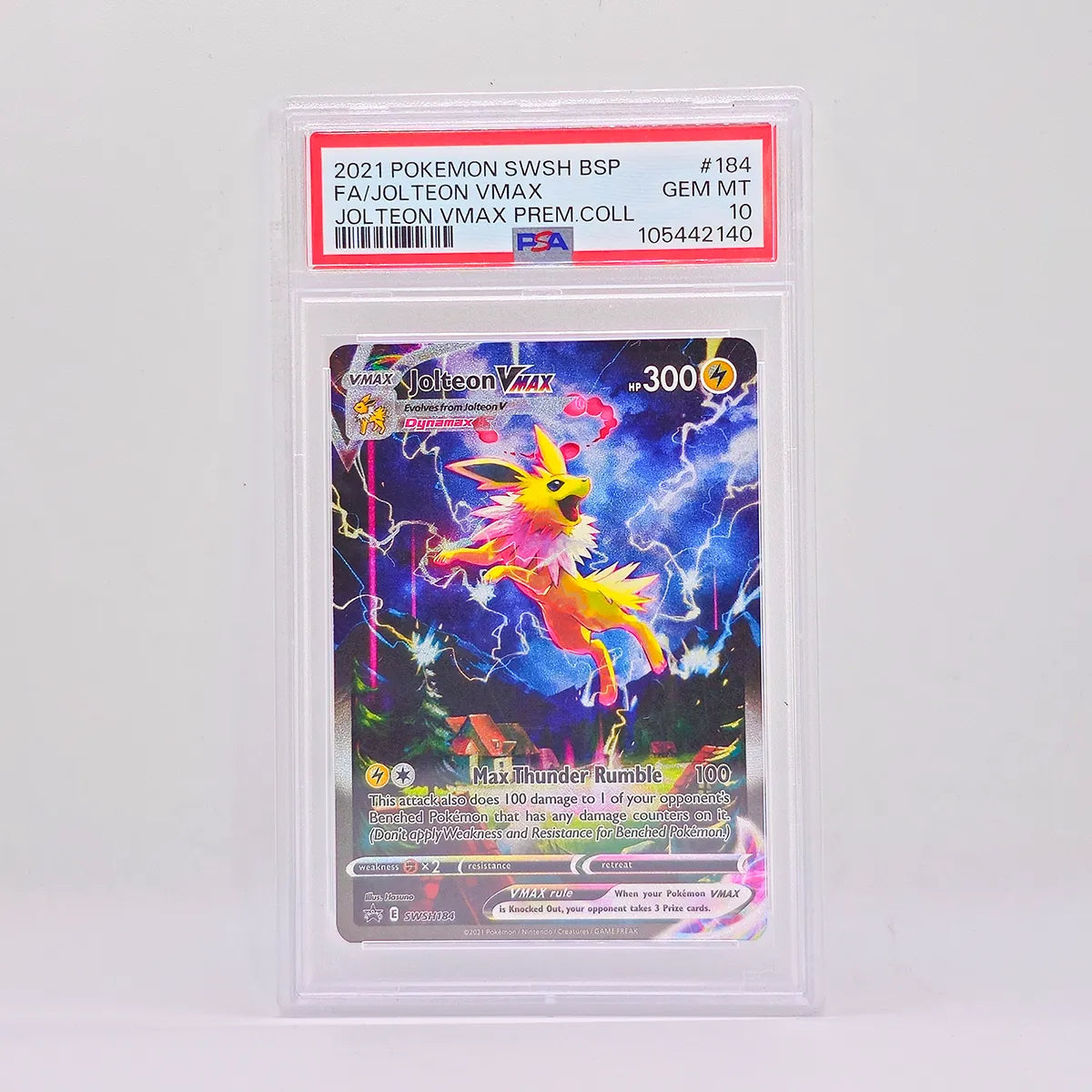 Pokémon Jolteon VMAX Black Star Promo Full Art PSA10