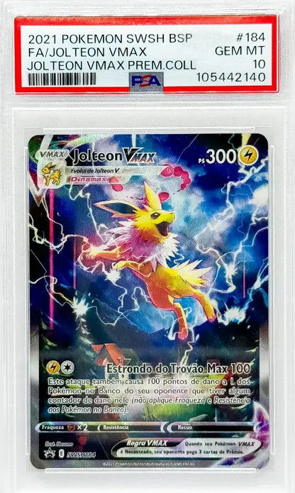 Pokémon Jolteon VMAX Black Star Promo Full Art PSA10