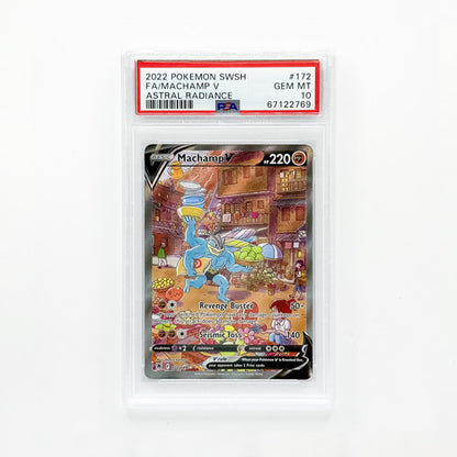 Pokémon Machamp V Full Art Astral Radiance PSA10