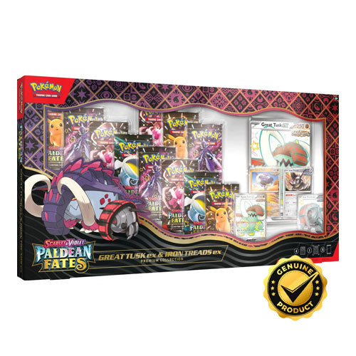 Pokémon Paldean Fates Great Tusk ex & Iron Treads ex Premium Collection