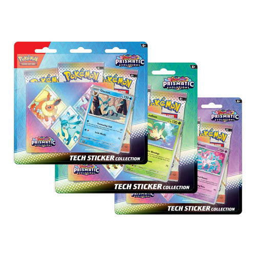 Pokémon Prismatic Evolutions Tech Sticker Collection