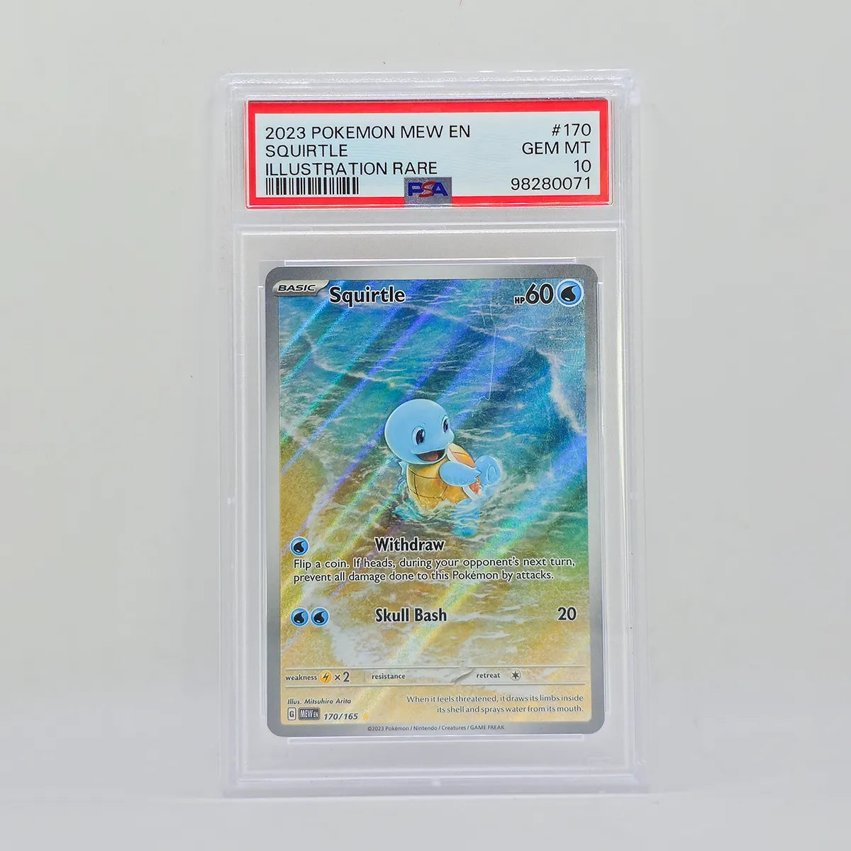 Pokémon Squirtle Illustration Rare PSA10