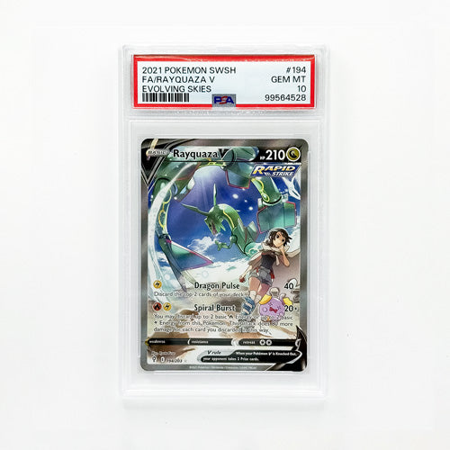 Rayquaza V (Alternate Full Art) - SWSH07: Evolving Skies PSA10