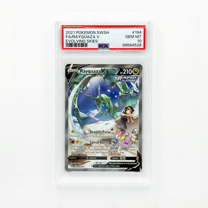 Rayquaza V (Alternate Full Art) - SWSH07: Evolving Skies PSA10