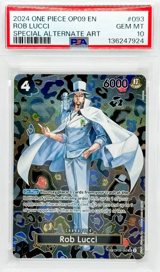 Rob Lucci (SP) - Emperors in the New World (OP09) PSA10