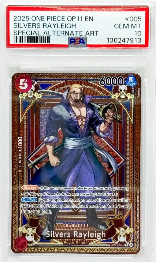 Silvers Rayleigh (SP) - A Fist of Divine Speed (OP11) PSA10
